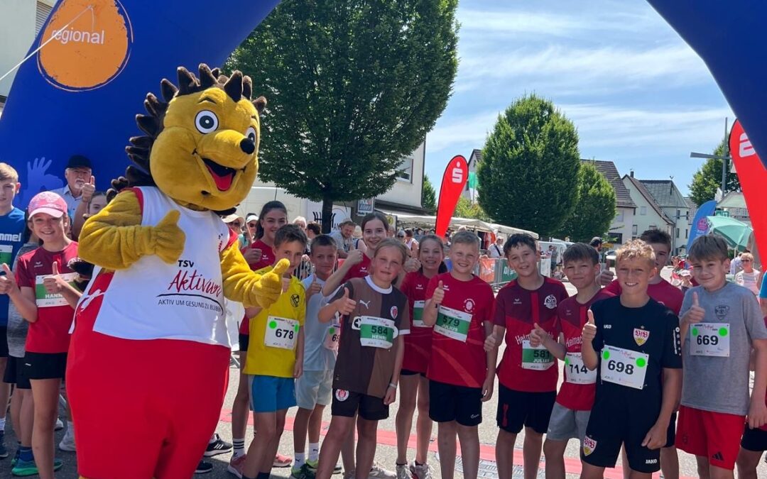 TSV-Maskottchen Muffi bringt Kinderaugen zum Strahlen